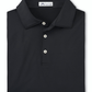 Peter Millar Polos S / Black Peter Millar - Men's Solid Performance Polo w/ Self Collar