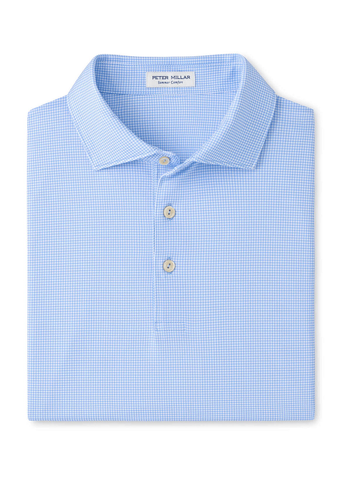Peter Millar Polos S / Cottage Blue Peter Millar - Men's Collegiate Border Performance Jersey Polo