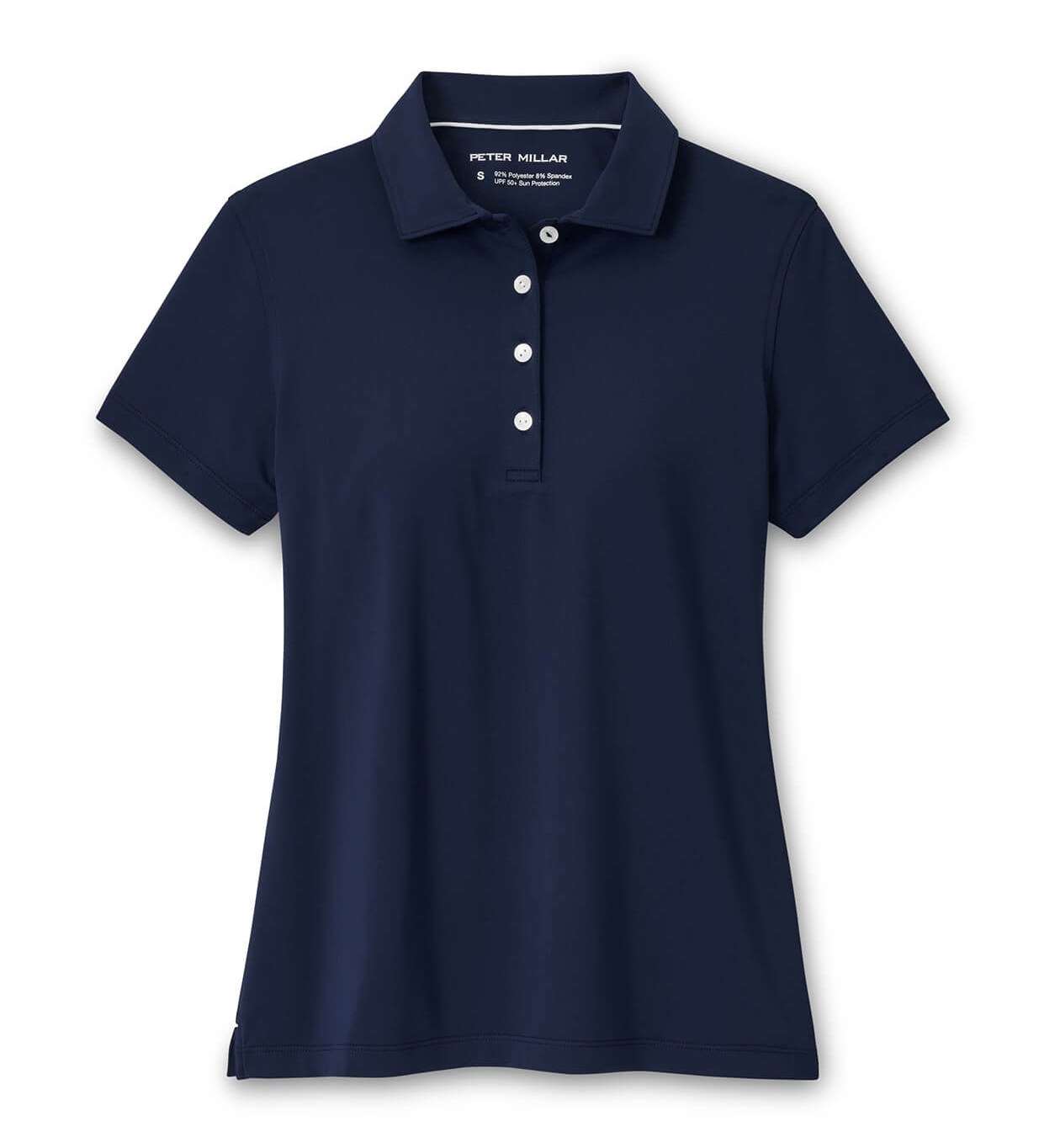Peter Millar Polos XS / Navy Peter Millar - Women's Short-Sleeve Button Polo