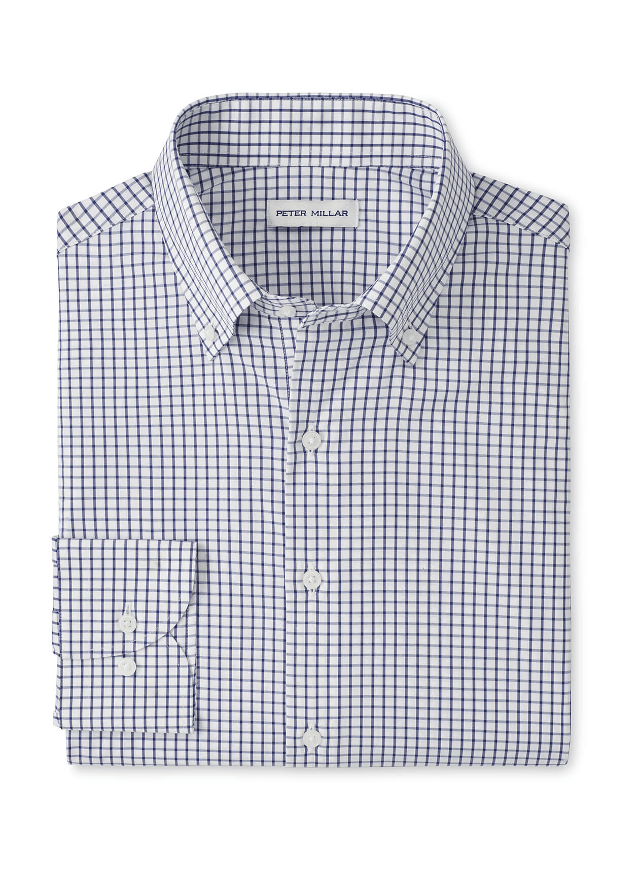 Peter Millar Woven Shirts S / Classic Navy Peter Millar - Men's Hanford Performance Twill Sport Shirt