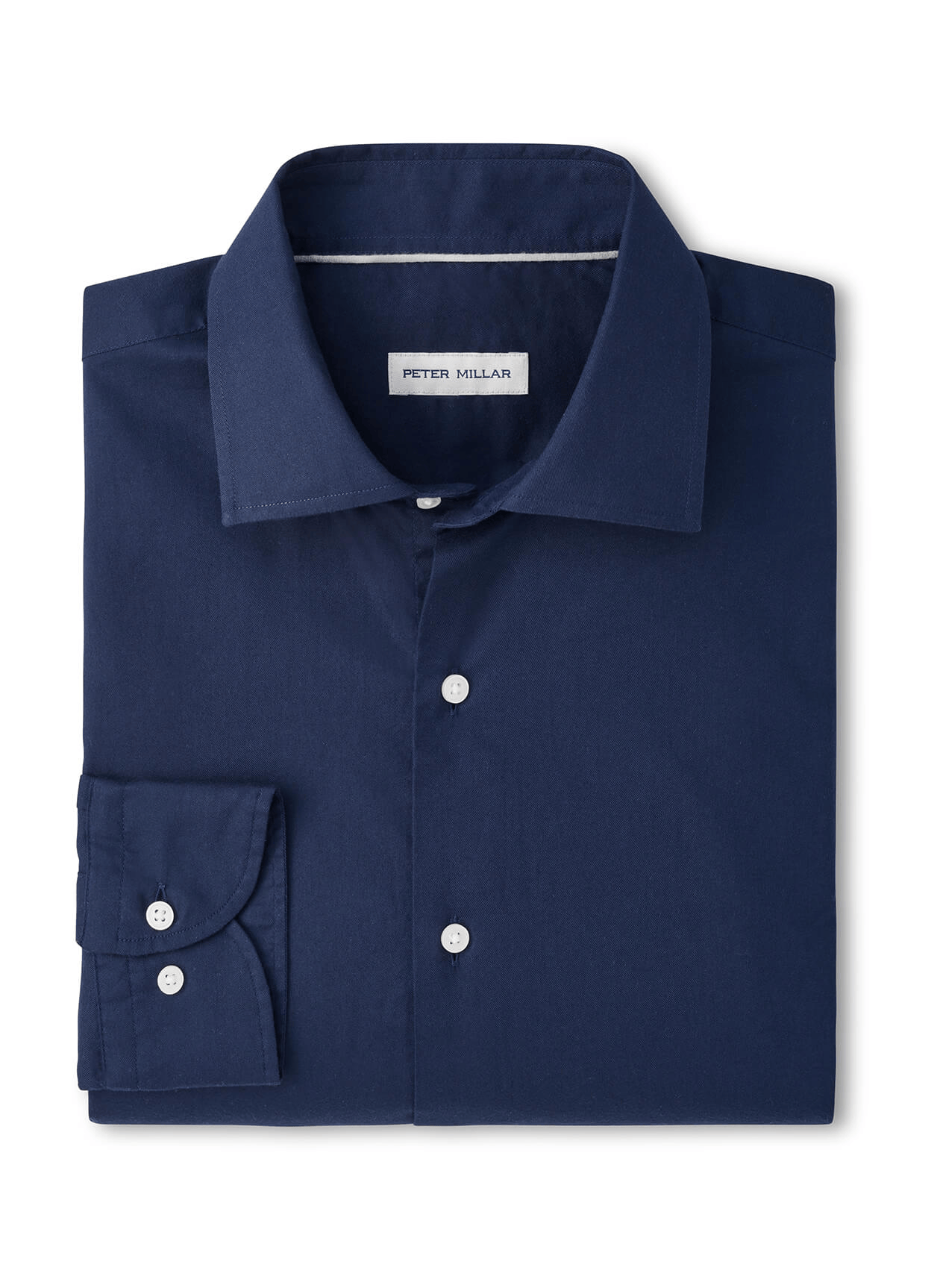 Peter Millar Woven Shirts S / Navy Peter Millar - Men's Cool Twill Cotton Modal Sport Shirt