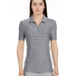 PGA Tour Polos S / Medium Flagstone Heather PGA Tour - Women's Jaspe Airflux Polo w/ Self Collar