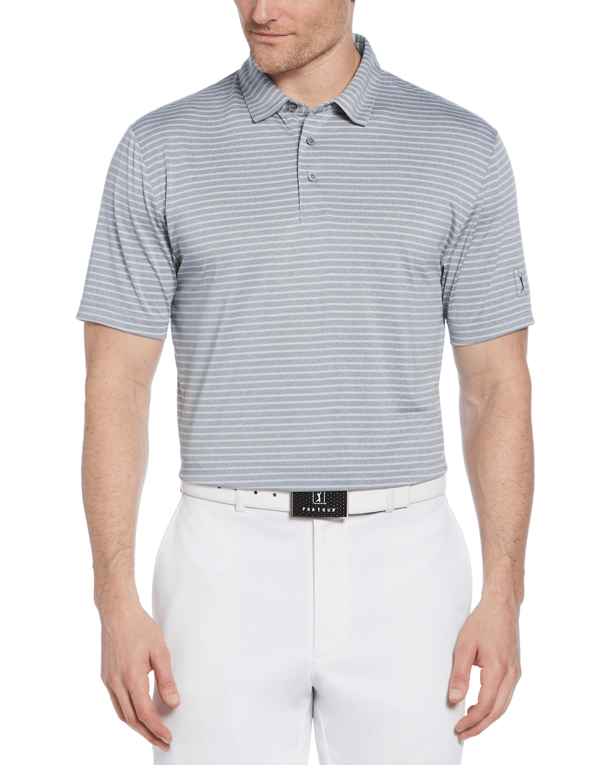 PGA Tour Polos S / Tradewinds Heather PGA Tour - Men's Heather Stripe Feeder Polo