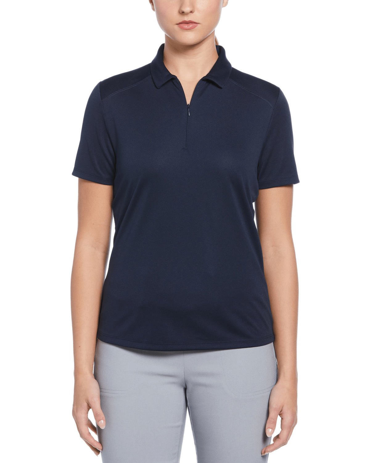 PGA Tour Polos S / True Navy PGA Tour - Women's Airflux Solid Mesh Polo