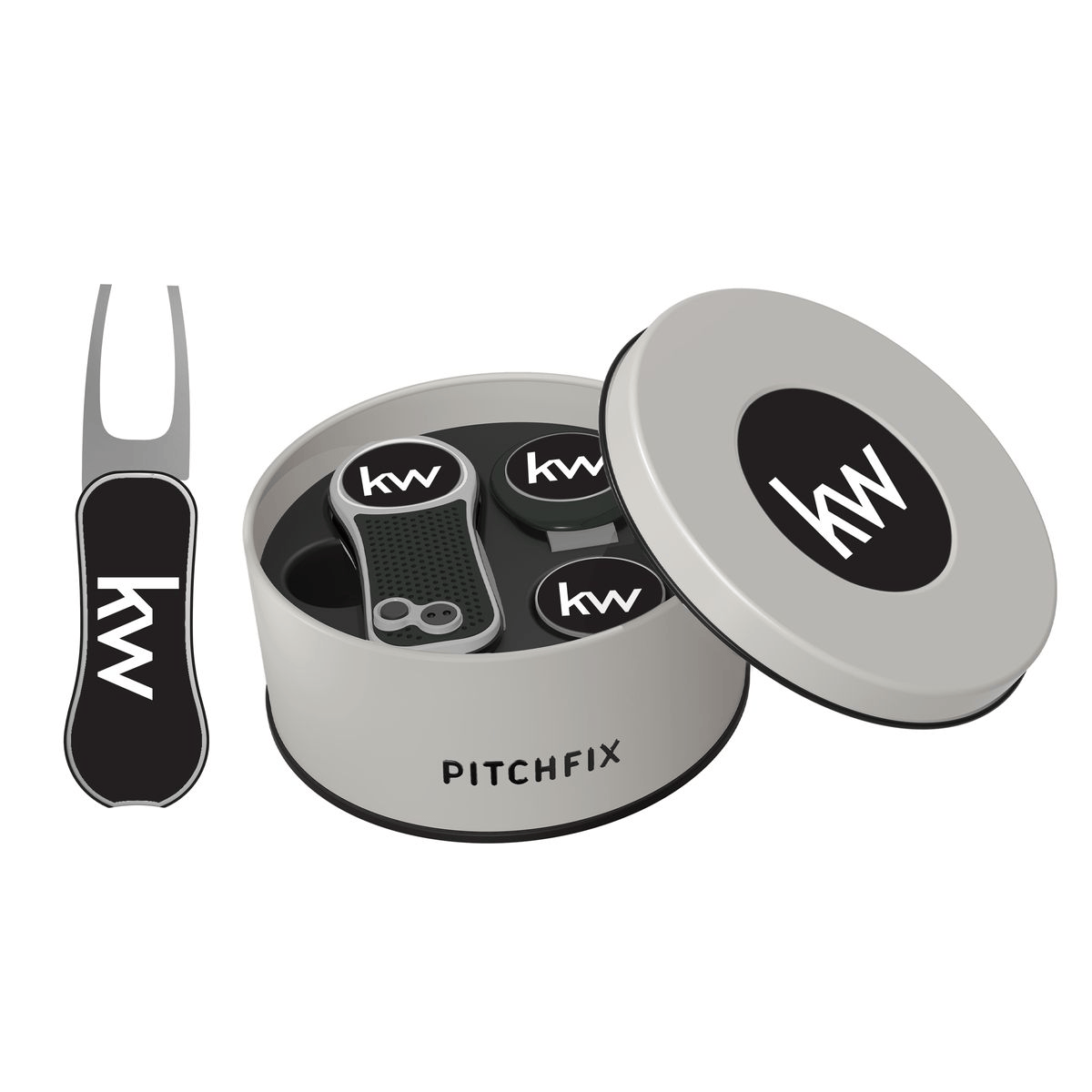 Pitchfix Golf Accessories One Size / Black Pitchfix - XL Golf Divot Repair Tool Deluxe Gift Set w/ Hat Clip