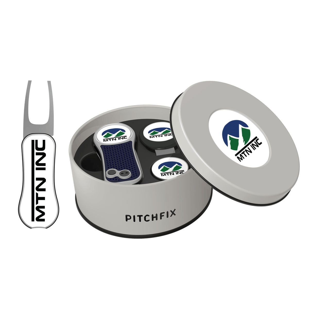 Pitchfix Golf Accessories One Size / Navy Pitchfix - XL Golf Divot Repair Tool Deluxe Gift Set w/ Hat Clip