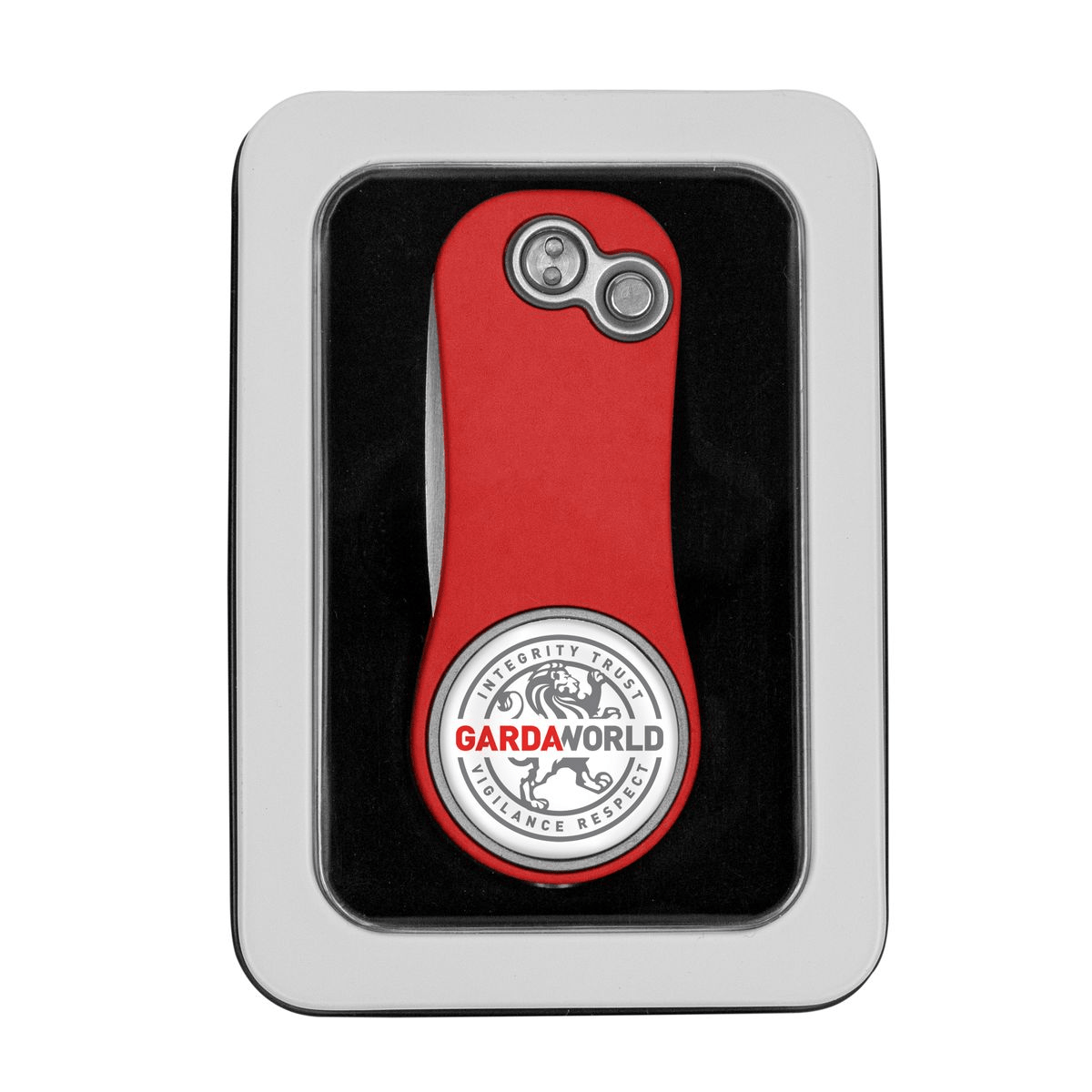 Pitchfix Golf Accessories One Size / Red Pitchfix - Hybrid 2.0 Golf Divot Tool w/ Window Tin