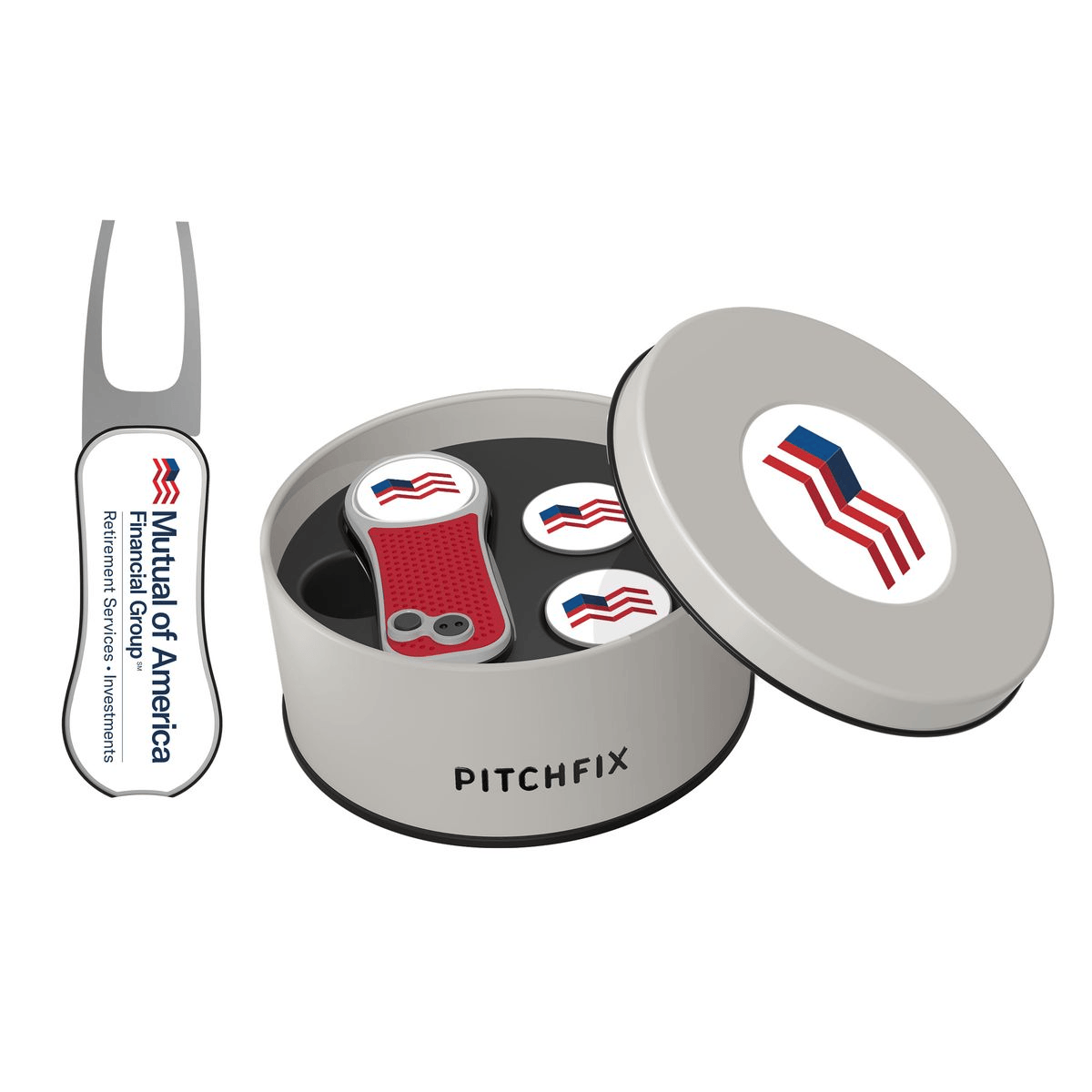 Pitchfix Golf Accessories One Size / Red Pitchfix - XL Golf Divot Repair Tool Deluxe Gift Set