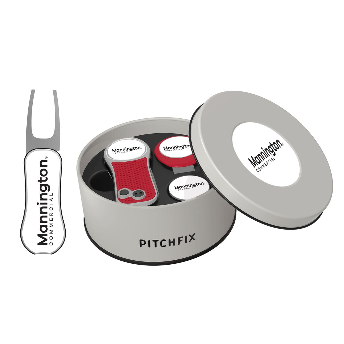 Pitchfix Golf Accessories One Size / Red Pitchfix - XL Golf Divot Repair Tool Deluxe Gift Set w/ Hat Clip