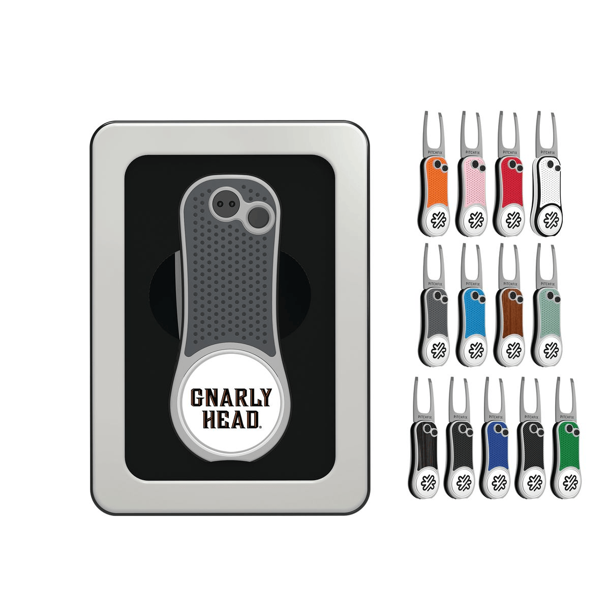 Pitchfix Golf Accessories Pitchfix - Hybrid Golf Divot Tool w/ Window Tin