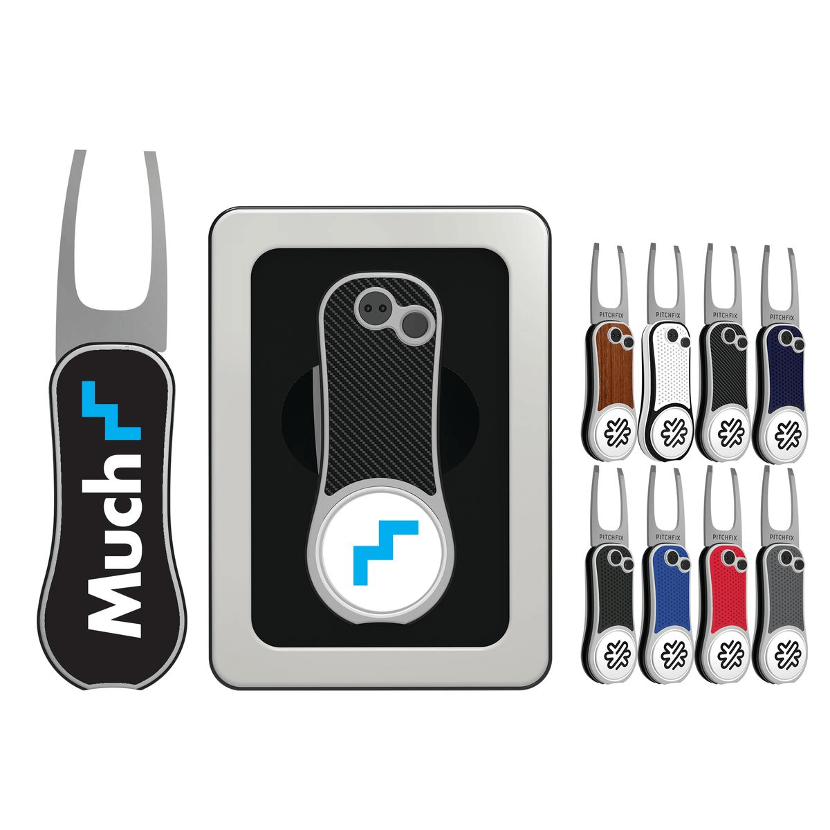 Pitchfix Golf Accessories Pitchfix - XL Golf Divot Repair Tool w/ Window Tin