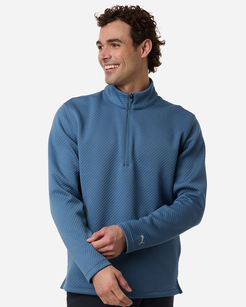 Puma Golf Layering Puma - Men's Pebble Quarter-Zip Pullover