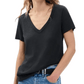 rag & bone T-Shirts XXS / Black rag & bone - Women's The Slub Vee