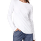 rag & bone T-shirts XXS / Bright White rag & bone - Women's The Slub Long Sleeve Tee