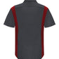 Red Kap Workwear Only Red Kap - Men's Short Sleeve Performance Plus Shop Shirt w/ Oilblok Technology