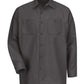 Red Kap Workwear Only S / Charcoal Red Kap - Industrial Long Sleeve Work Shirt