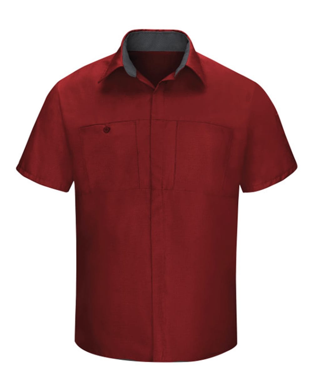Red Kap Workwear Only S / Fireball Red/Charcoal Red Kap - Men's Short Sleeve Performance Plus Shop Shirt w/ Oilblok Technology