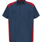 Red Kap Workwear Only S / Navy/Red Red Kap - Short Sleeve Motorsports Shirt