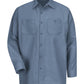 Red Kap Workwear Only S / Postman Blue Red Kap - Industrial Long Sleeve Work Shirt