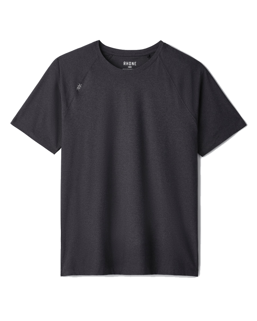 Rhone T-shirts S / Black Heather Rhone - Men's Reign Short Sleeve