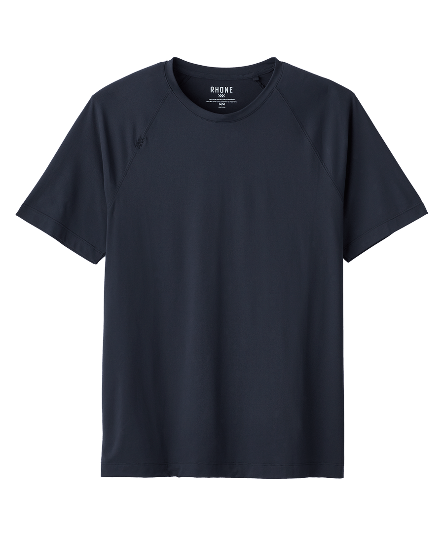 Rhone T-shirts S / Black Rhone - Men's Reign Short Sleeve