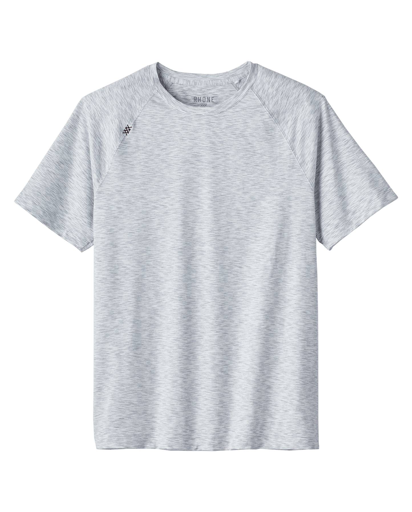 Rhone T-shirts S / Grey Space Dye Rhone - Men's Reign Short Sleeve