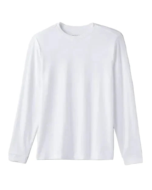 Rhone T-Shirts White / S Rhone - Men's Origin Long Sleeve Tee - Slim Fit