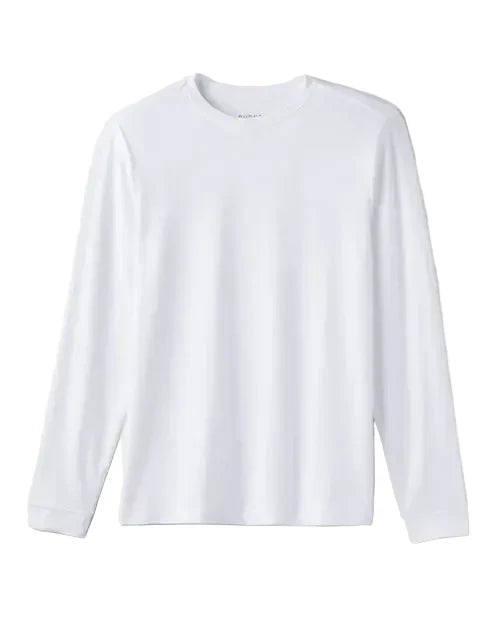 Rhone T-Shirts White / S Rhone - Men's Origin Long Sleeve Tee - Slim Fit