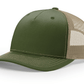 Richardson Headwear Adjustable / Army Olive Green/Tan Richardson - Five-Panel Trucker Cap