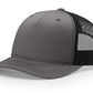 Richardson Headwear Adjustable / Charcoal/Black Richardson - Five-Panel Trucker Cap
