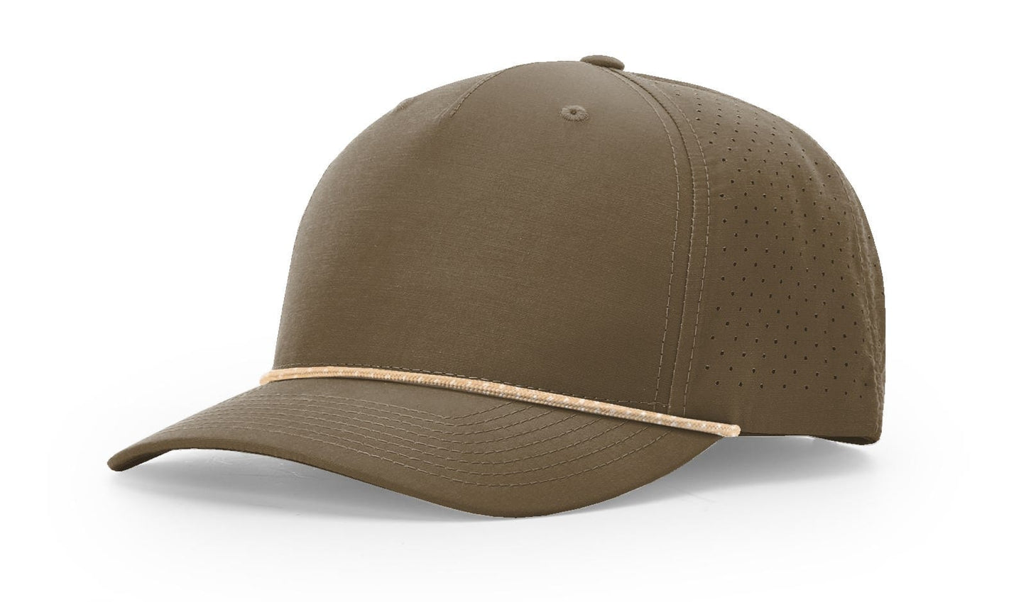 Richardson Headwear Adjustable / Dark Loden/Tannin-Grey Richardson - Laser Perf Performance Rope Cap