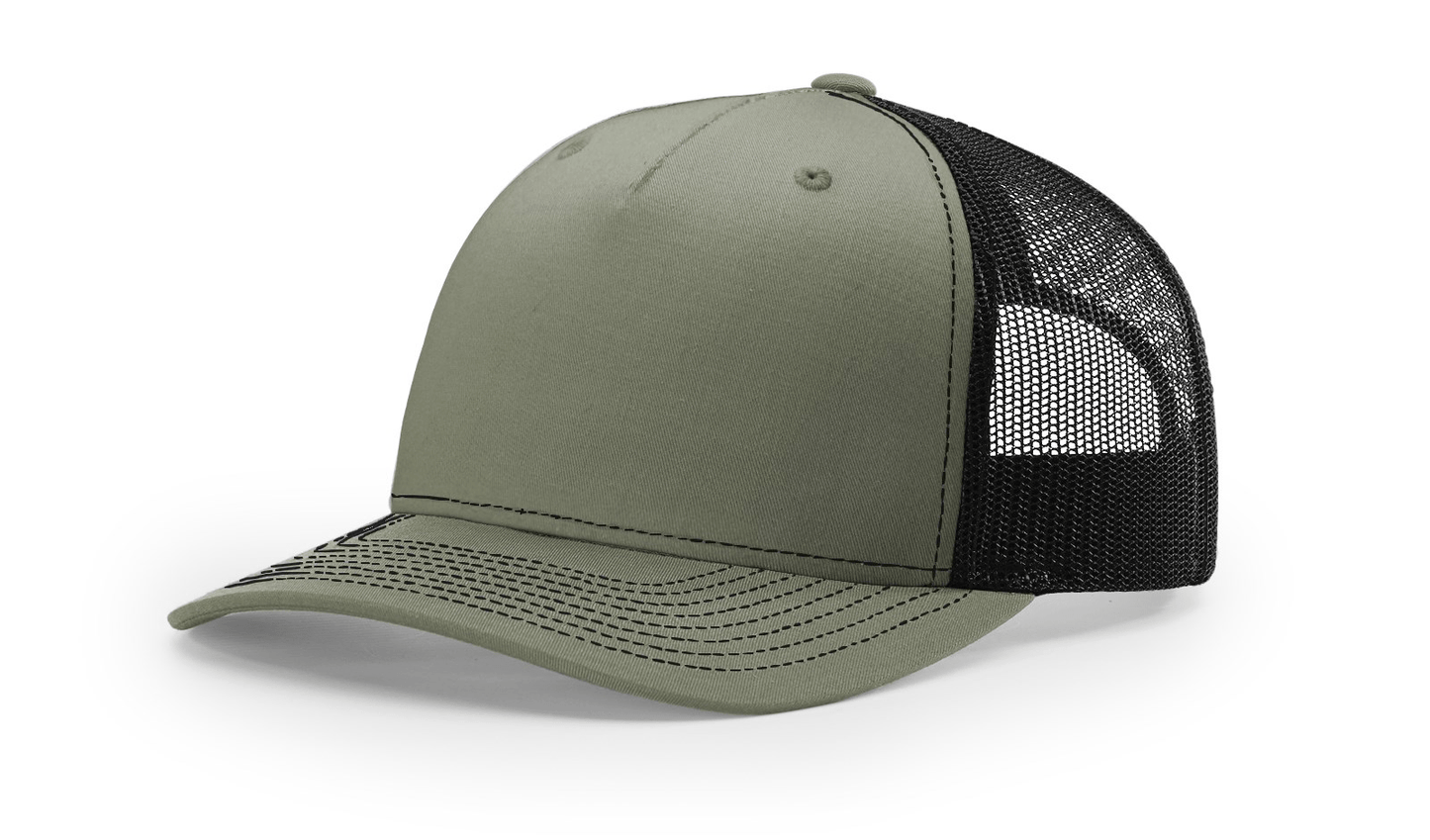 Richardson Headwear Adjustable / Loden Green/Black Richardson - Five-Panel Trucker Cap
