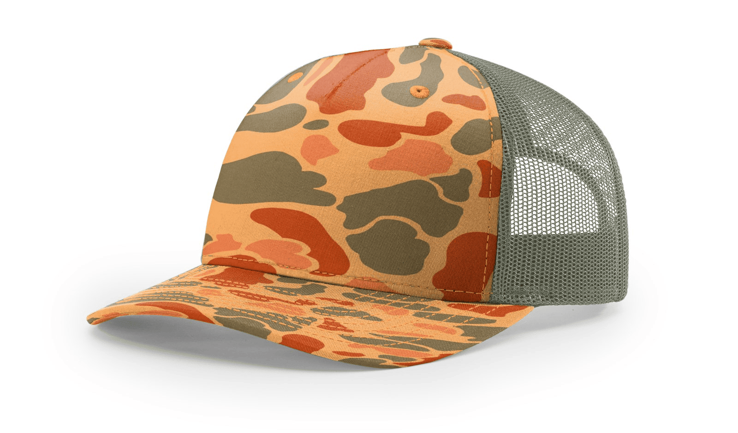 Richardson Headwear Adjustable / Sienna Duck Camo/Loden Richardson - Five-Panel Printed Trucker Cap