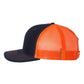 Richardson Headwear One Size / Navy/Orange Richardson - 2-Color Snapback Trucker Cap