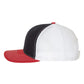 Richardson Headwear One Size / Navy/White/Red Richardson - 3-Color Snapback Trucker Cap