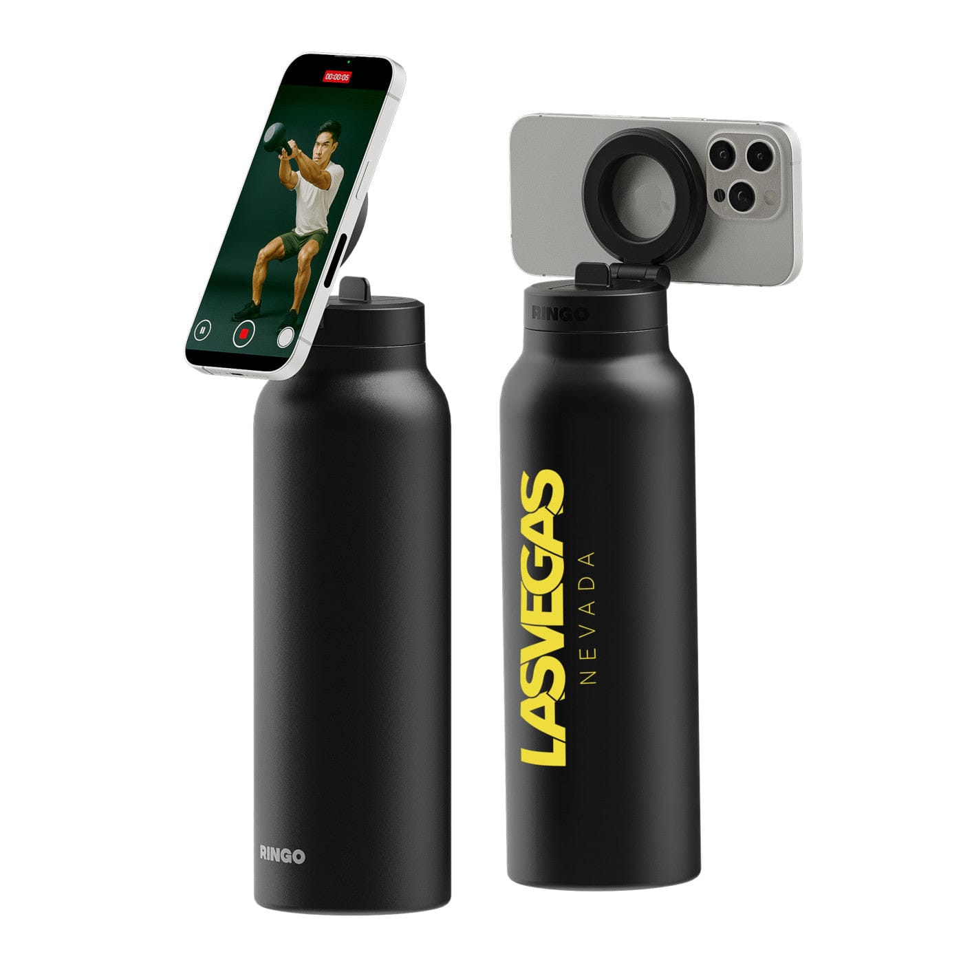 RINGO Drinkware RINGO - Pro-Water Bottle 32oz w/ Magnetic Booster Ring
