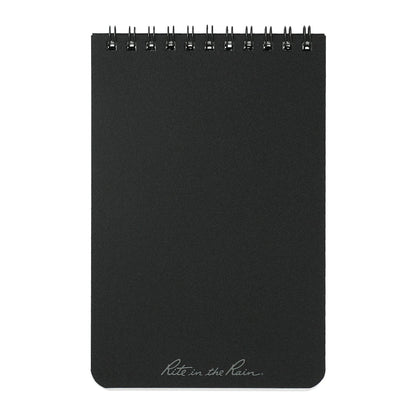 Rite in the Rain Journals & Notebooks One Size / Black Rite in the Rain - 4" x 6" Top Spiral Notebook