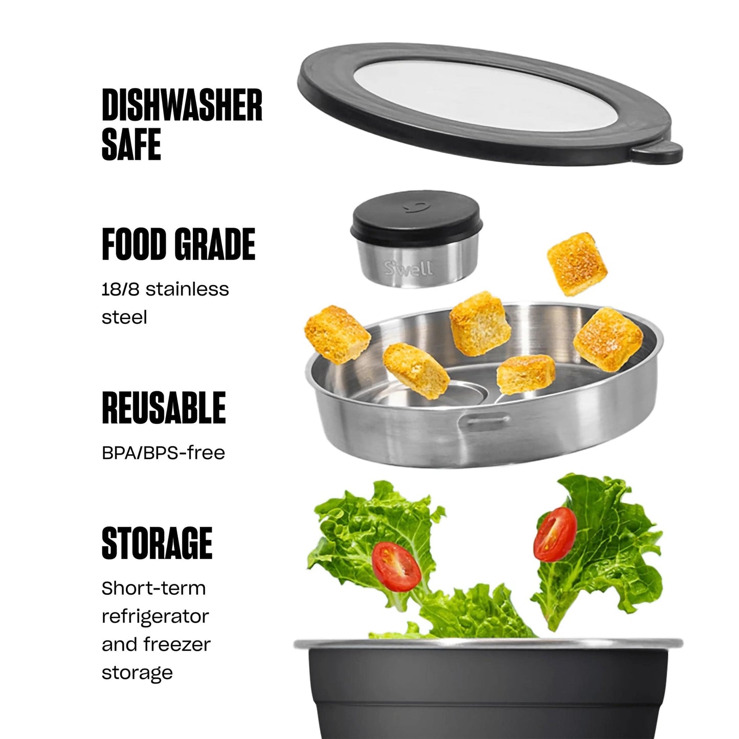 S'well Home & Office S'well - Salad Bowl Kit
