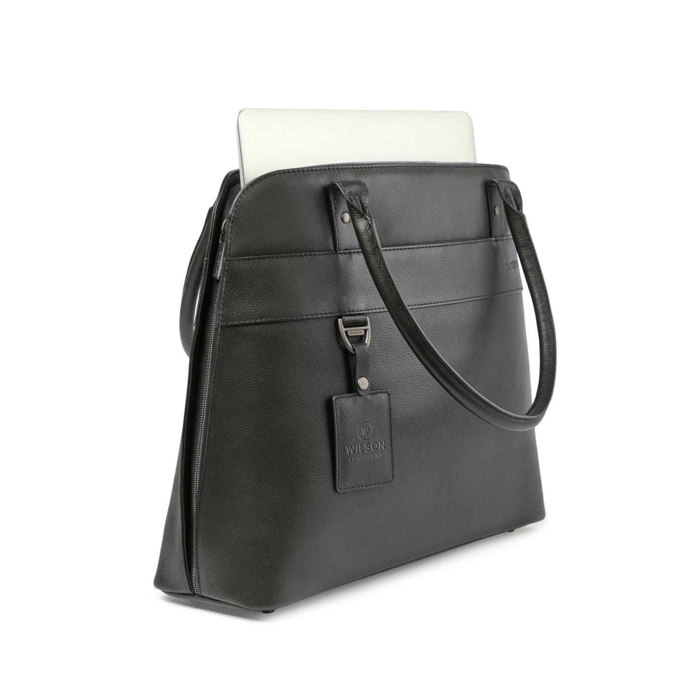 Samsonite Bags One Size / Black Samsonite - Leather Laptop Tote