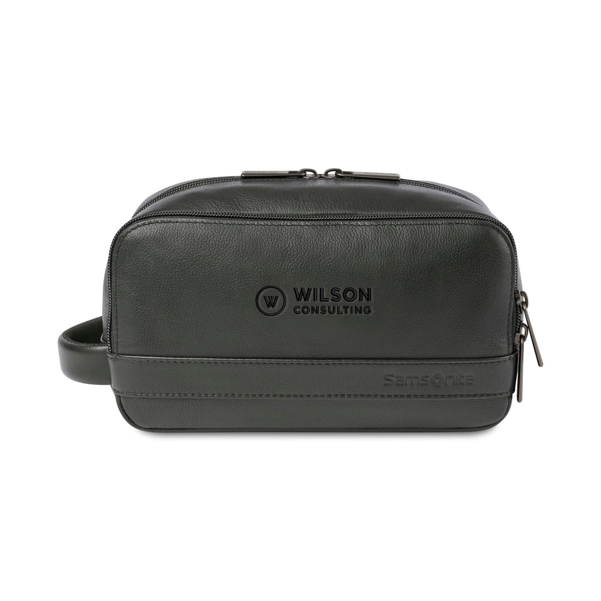 Samsonite Bags One Size / Black Samsonite - Leather Toiletry Bag