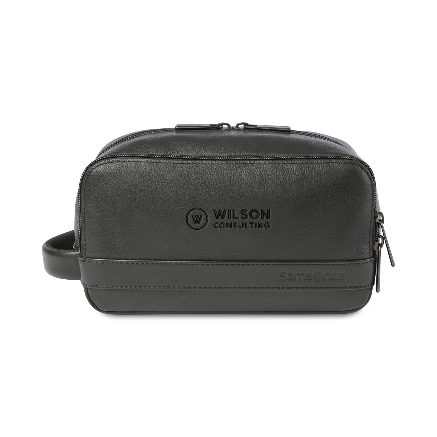 Samsonite Bags One Size / Black Samsonite - Leather Toiletry Bag