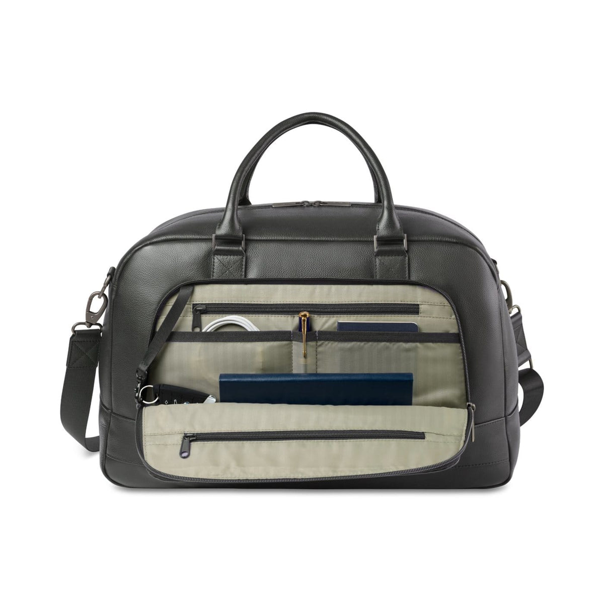 Samsonite Bags One Size / Black Samsonite - Leather Weekender Bag