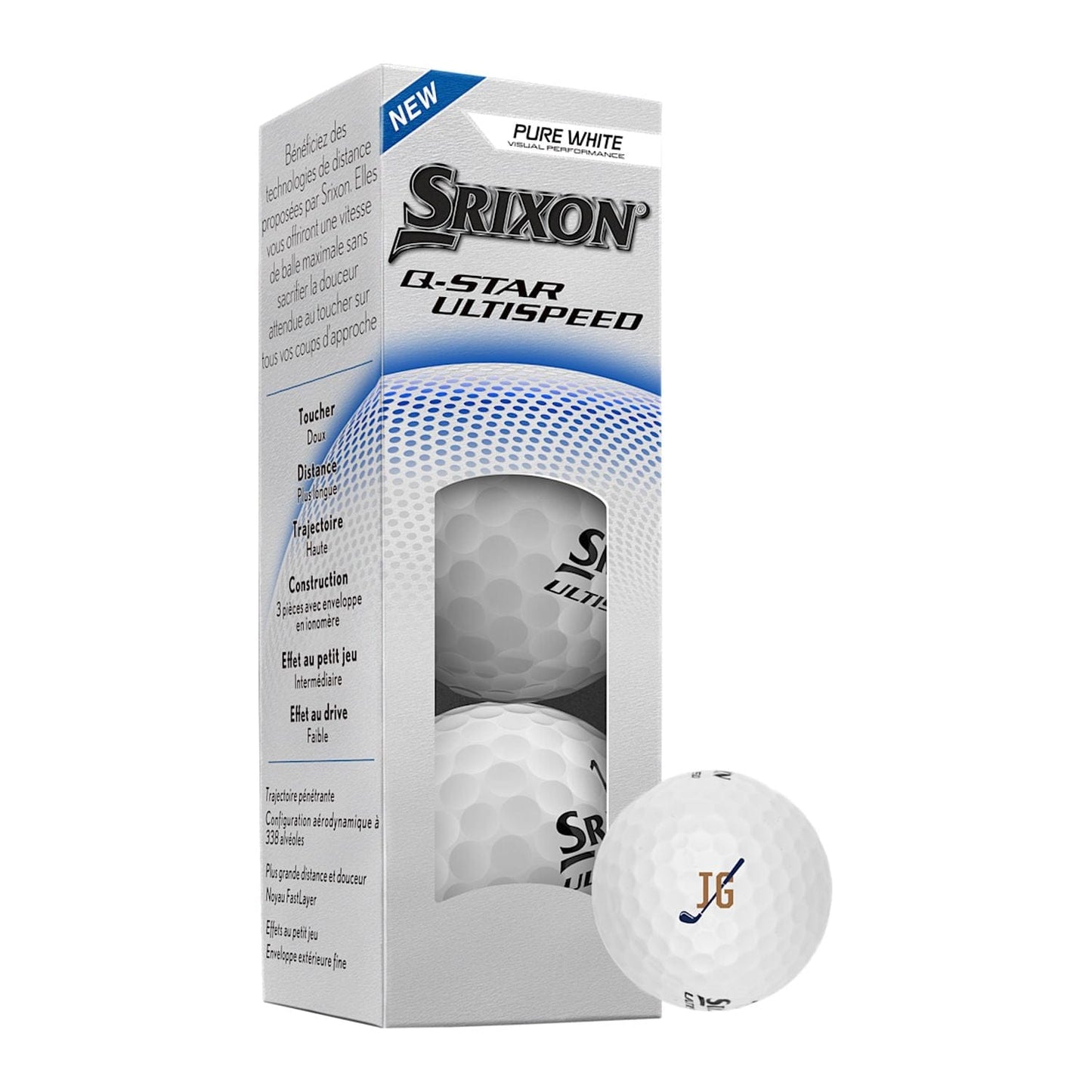 Srixon Golf Balls 3-Ball / White Srixon - Q-STAR ULTISPEED Golf Balls 3-Pack