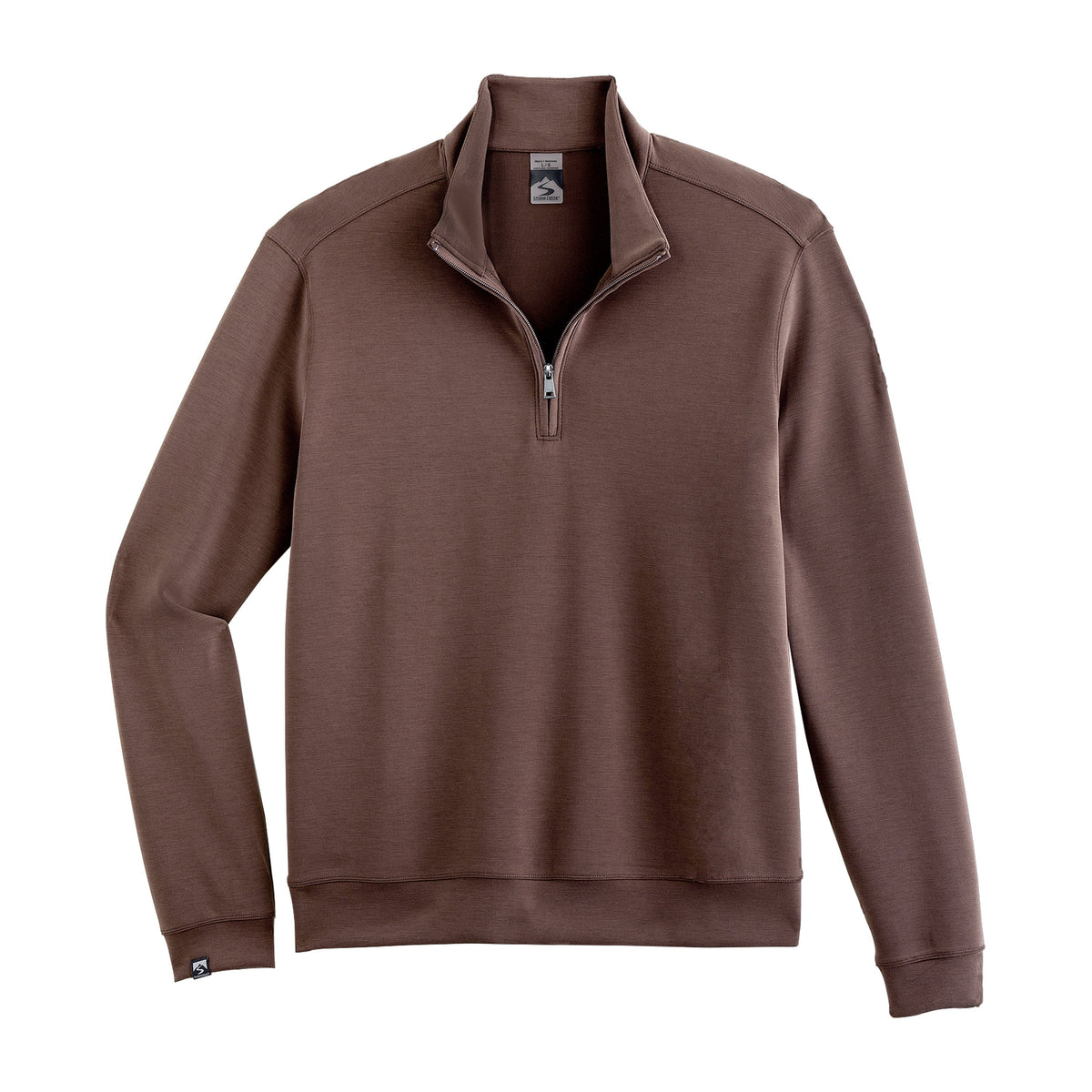 Storm Creek Layering S / Chocolate Brown Storm Creek - Men's Comfort Zone Modal Blend Quarter-Zip