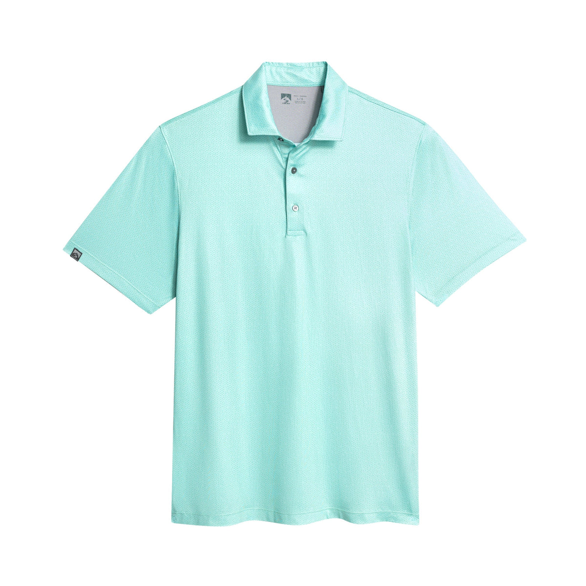 Storm Creek Polos Aqua Green / S Storm Creek - Men's Vacationer Printed Short Sleeve Polo