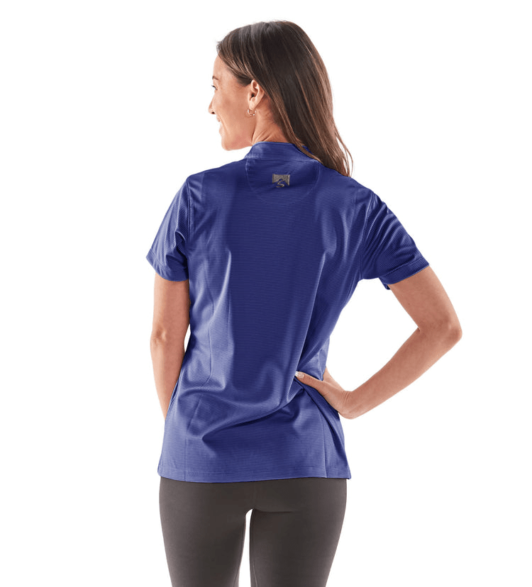 Storm Creek Polos Storm Creek - Women's Optimist II Microstripe Short Sleeve Polo