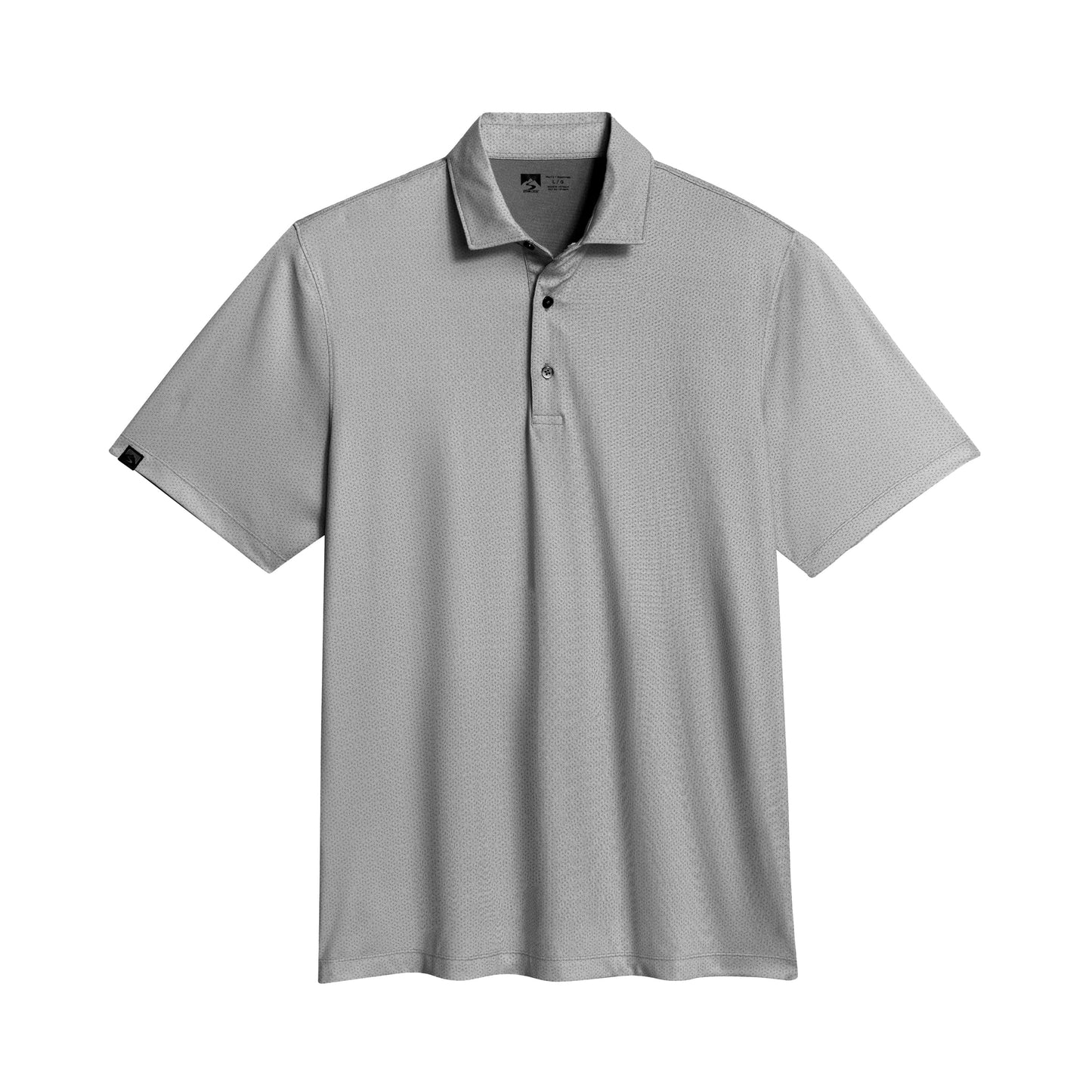 Storm Creek Polos True Grey / S Storm Creek - Men's Vacationer Printed Short Sleeve Polo
