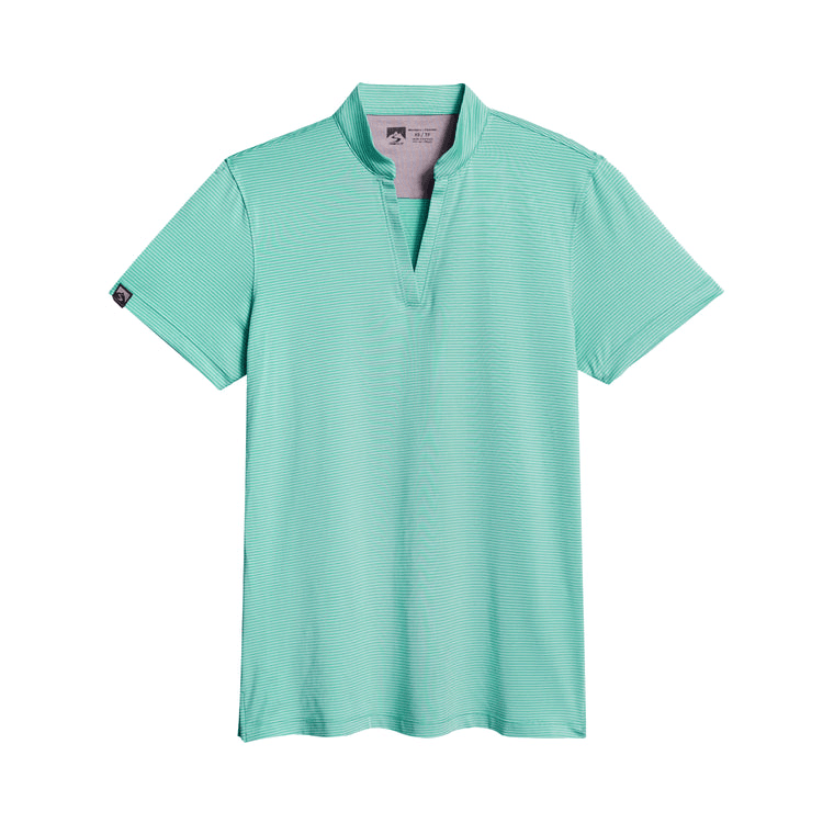 Storm Creek Polos XS / Aqua Green Storm Creek - Women's Optimist II Microstripe Short Sleeve Polo