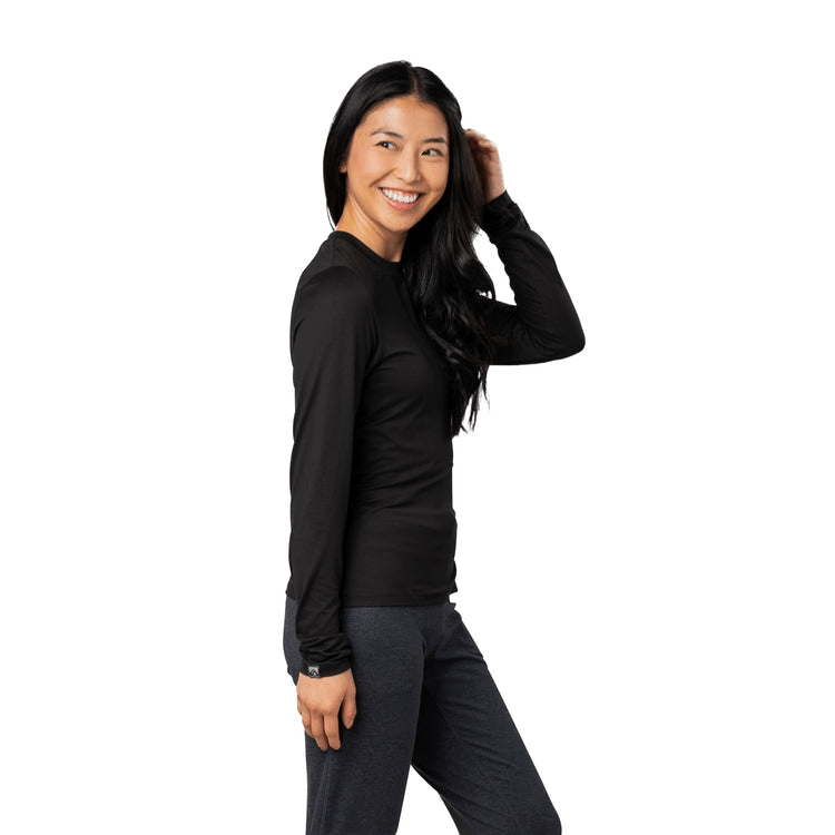 Storm Creek T-Shirts Storm Creek - Women's Varsity High Stretch Long Sleeve T-Shirt