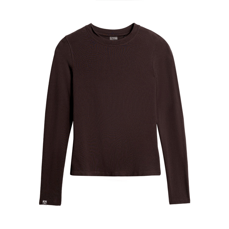 Storm Creek T-Shirts XS / Espresso Storm Creek - Women's Varsity High Stretch Long Sleeve T-Shirt